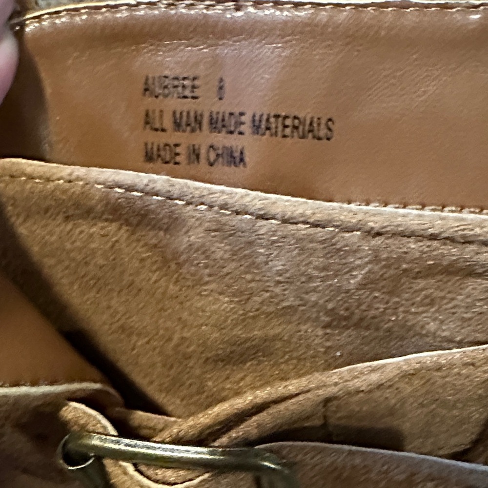 Brown Ankle Boots with Buckle Detail - Picture 4 of 4